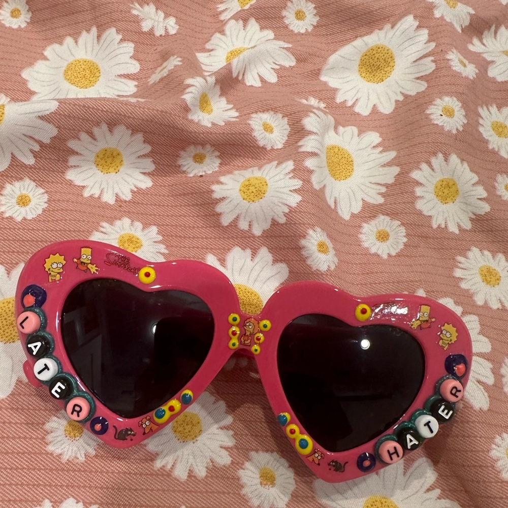 DIY custom one of a kind Simpsons sunglasses